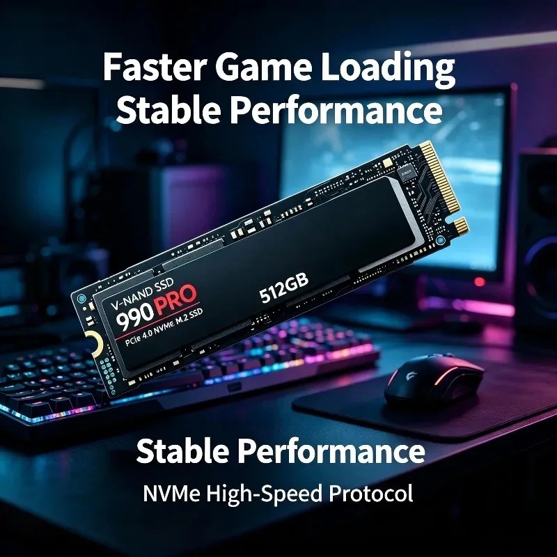 SSD 990 PRO Authentique – 512  - Pcie 4.0 4Tb 2280 Ssd 7450Mbps avis et prix